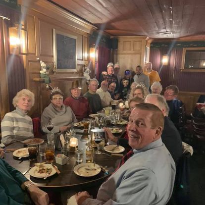 Supper Group at Local Restaurant