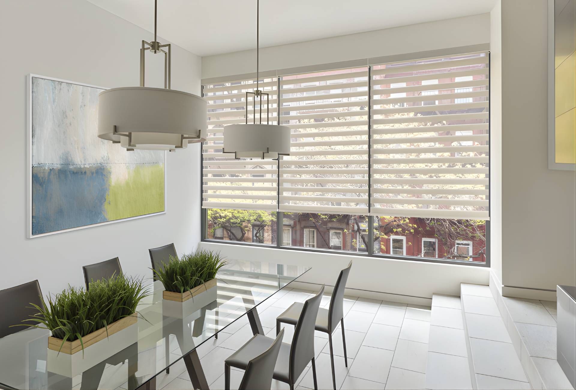 Hunter Douglas Designer Banded Shades near Peoria, Illinois (IL)