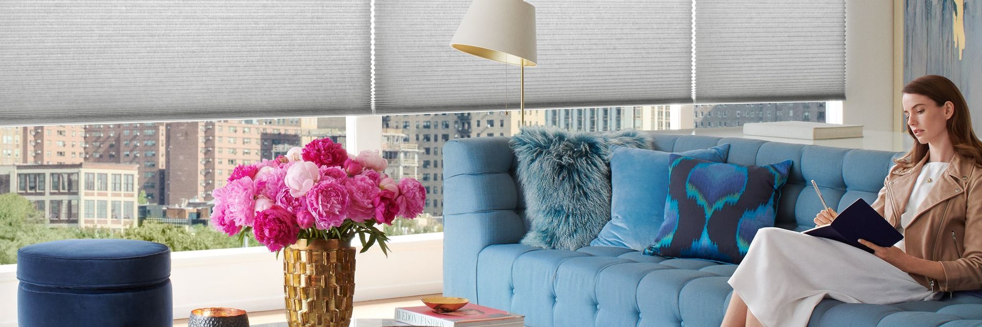 Custom family-friendly window shades, Hunter Douglas Palm Beach™