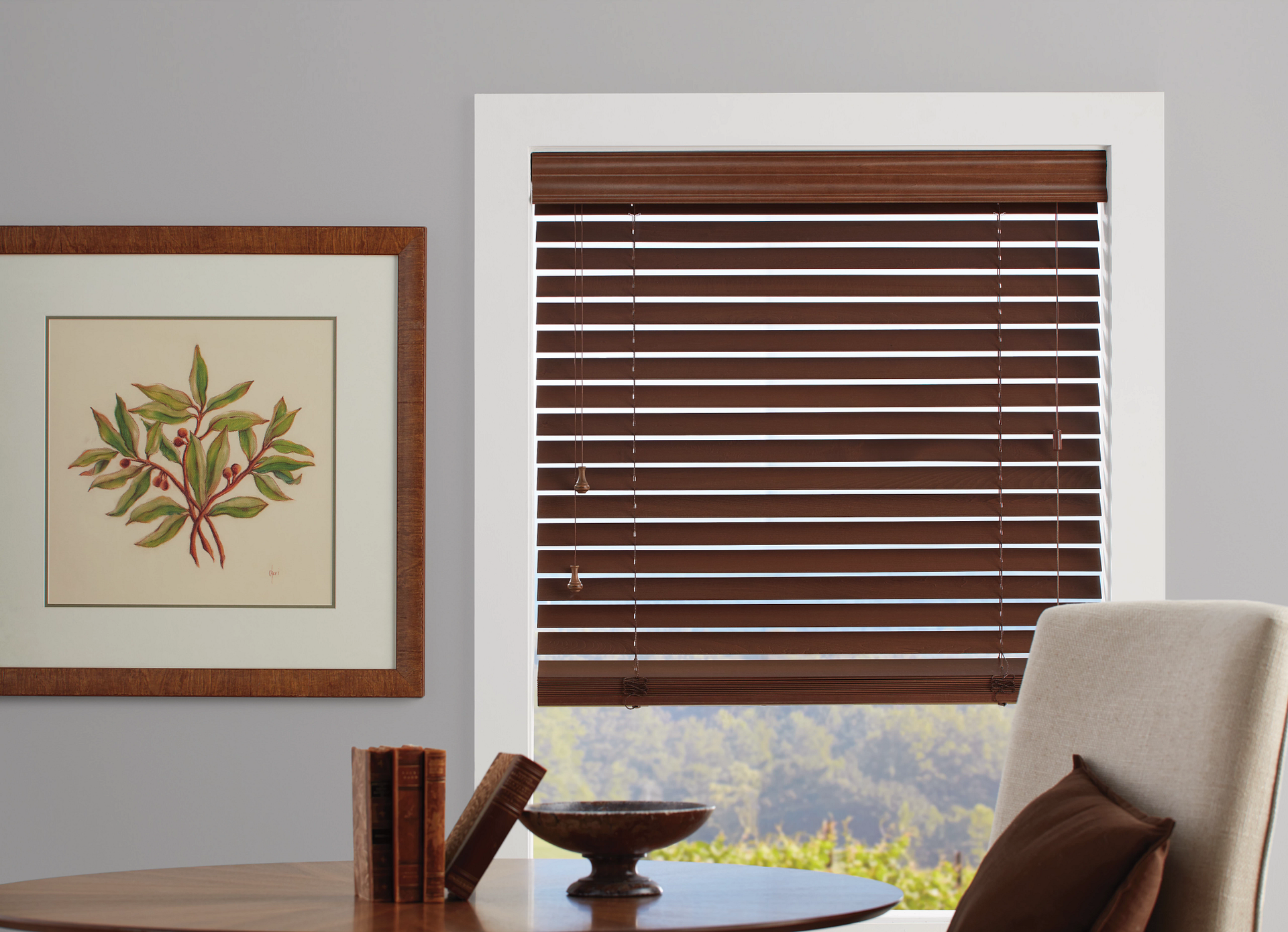 A window treatment pro completing a design consultation near Bloomington and Peoria, Illinois