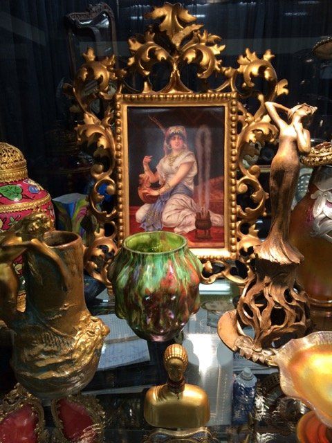gold frames and figurines at George's Antiques
