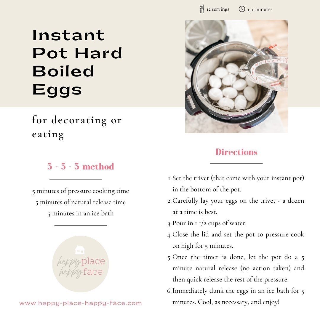 Instant Pot Hard Boiled Eggs