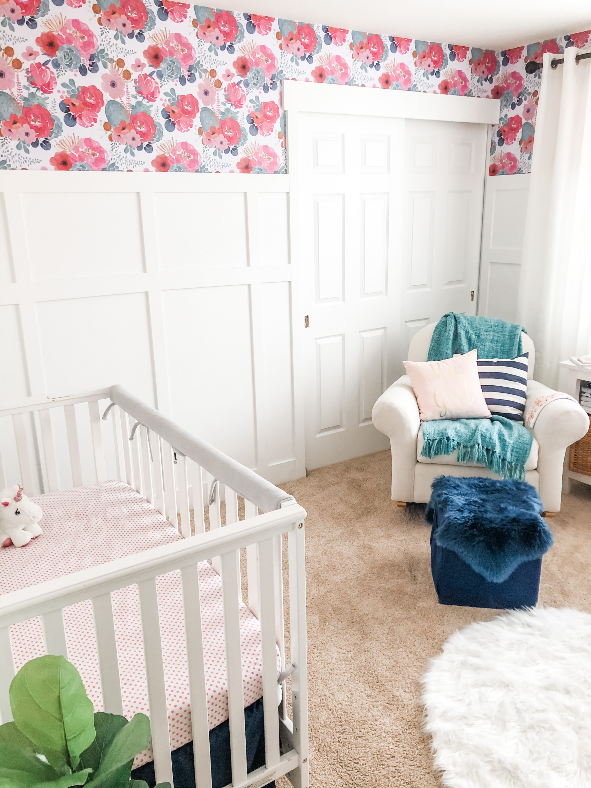 Baby girl nursery decor