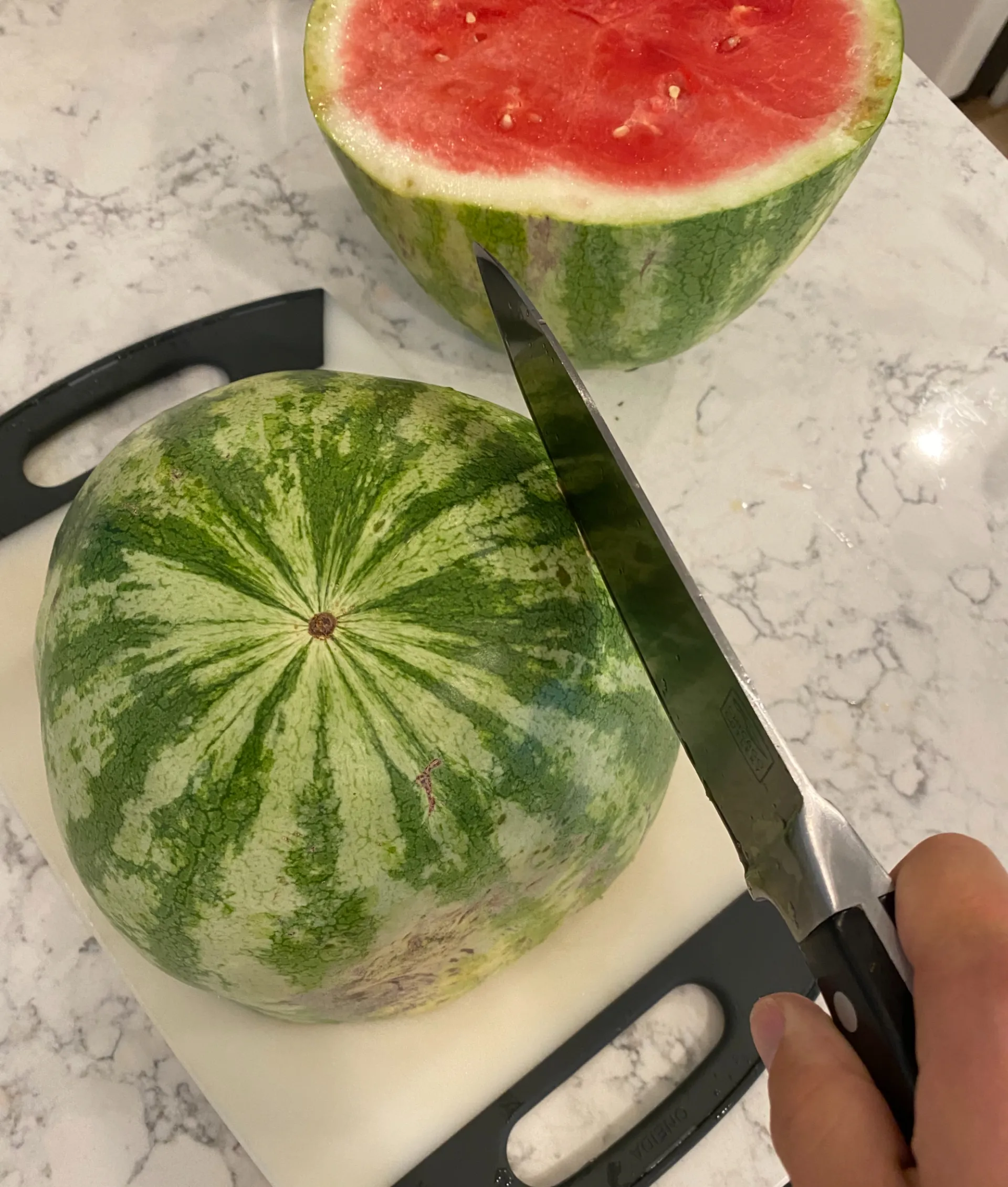 Easy Watermelon Cutting Hack