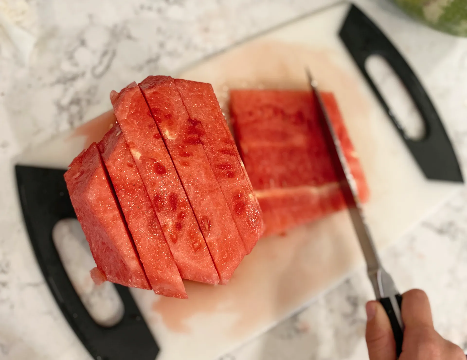 Easy Watermelon Cutting Hack