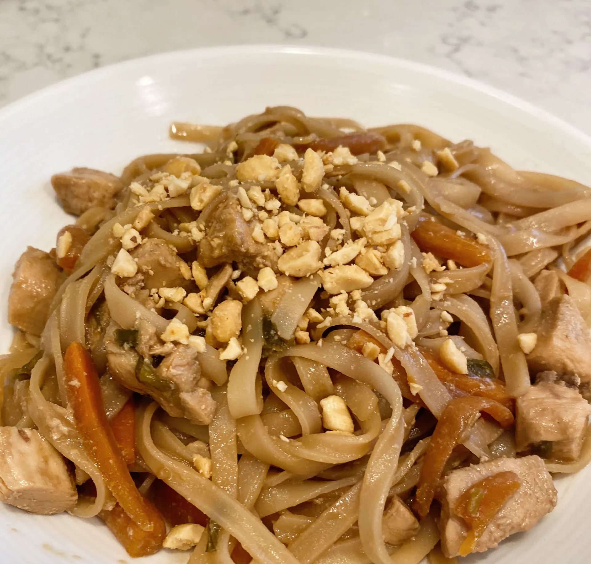 Easy Gluten Free Chicken Pad Thai Recipe