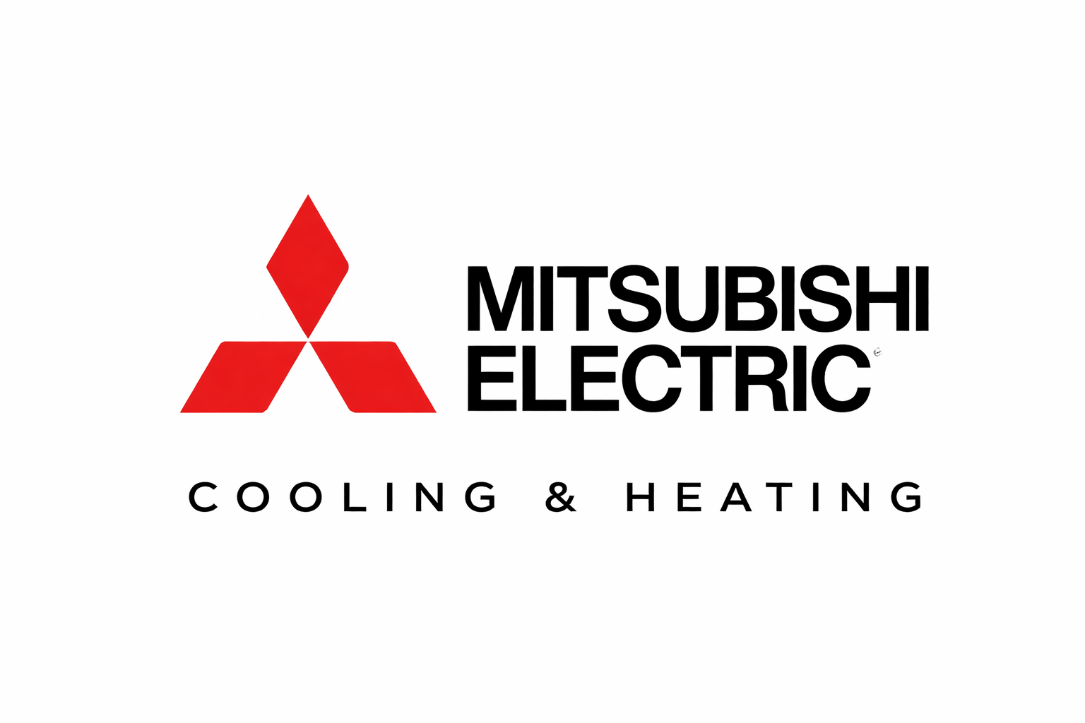 Mitsubishi Electric logo: Red diamond logo with the text