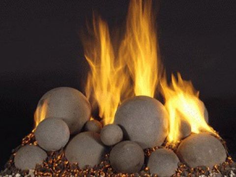 Fire Pits Service — Stones in Fireplace in Sacramento, CA