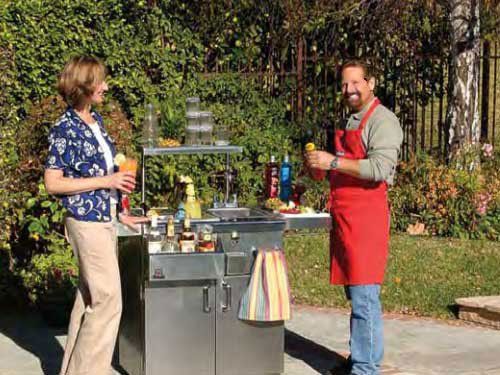 Fire Pits — Couple Outdoor Grilling in Sacramento, CA