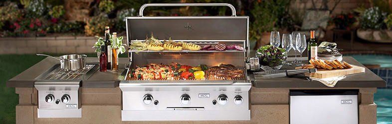 Outdoor Grill — Outdoor Grilling by the Pool in Sacramento, CA