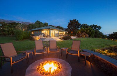 Outdoor Fireplaces — Night Outdoor Fireplace in Sacramento, CA