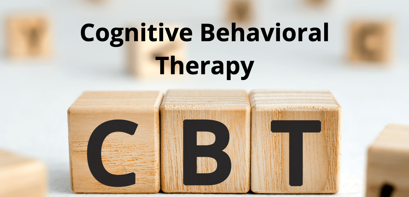 3 wooden blocks labeled C B and T with a TItle of: Cognitive Behavior Therapy