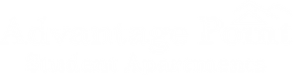 Advantage Point Student Apartments Logo - footer, go to homepage