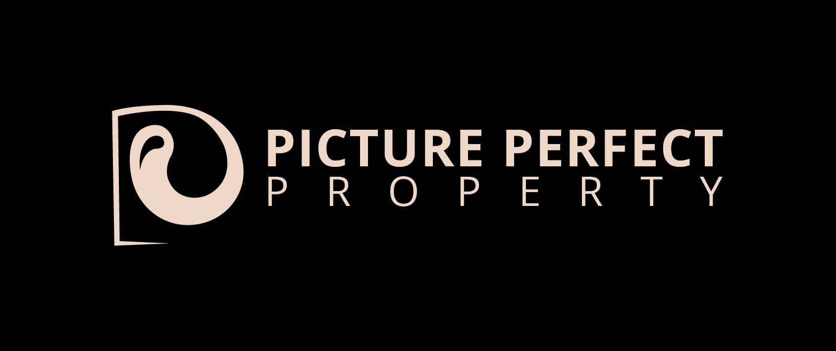 A picture perfect logo is shown on a white background.