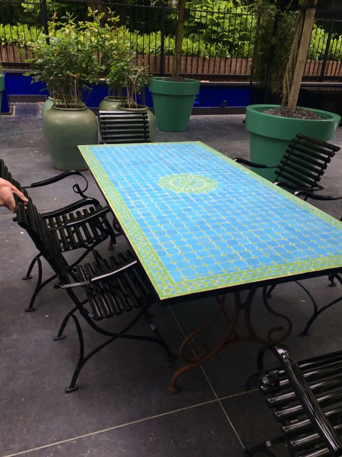 Marokkaanse mozaiektafel