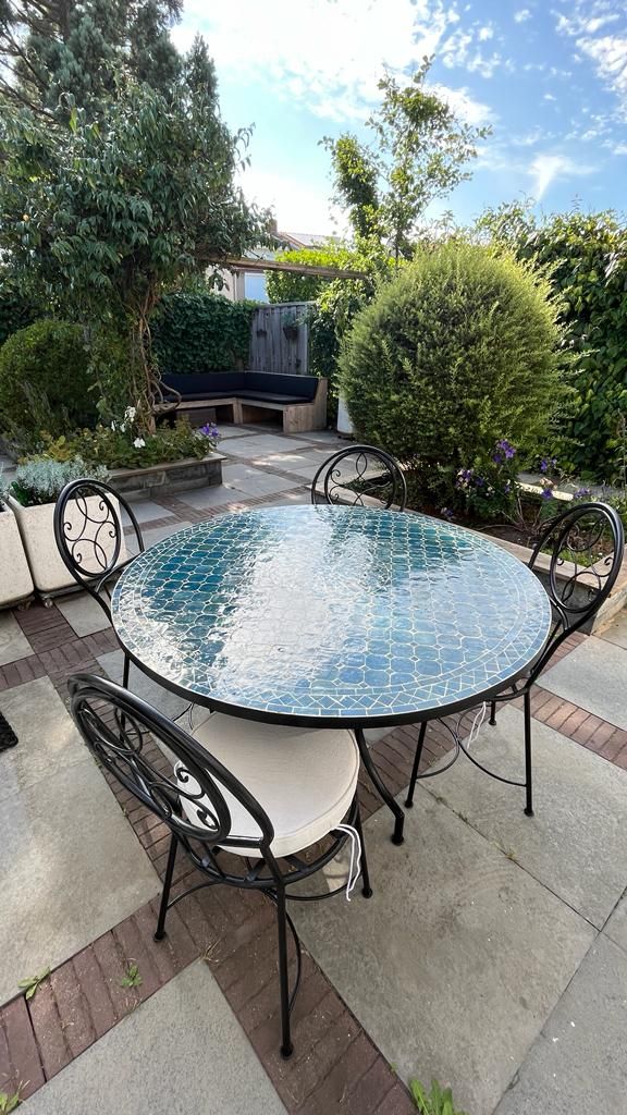 Marokkaanse mozaiektafel