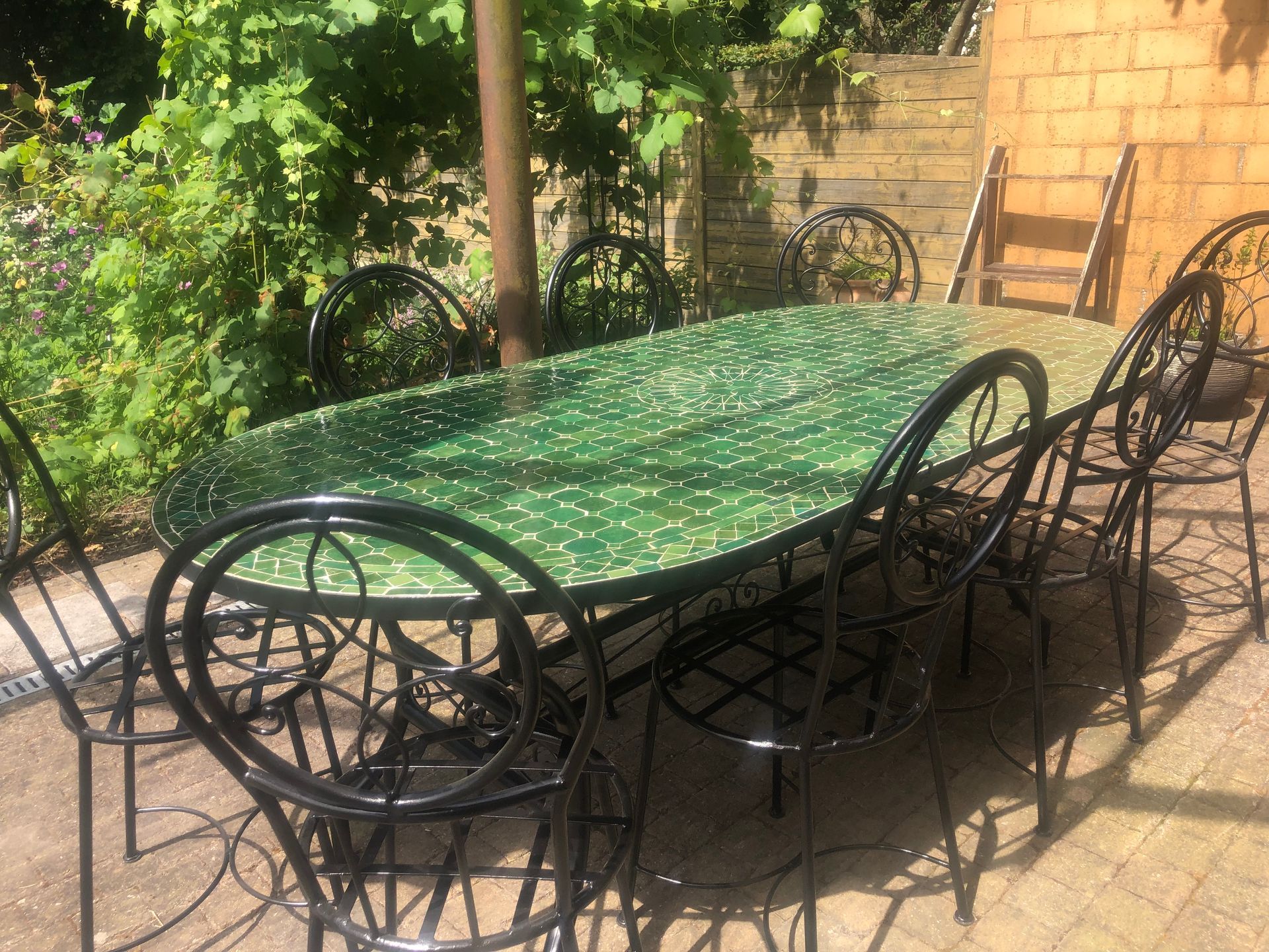 Marokkaanse mozaiektafel