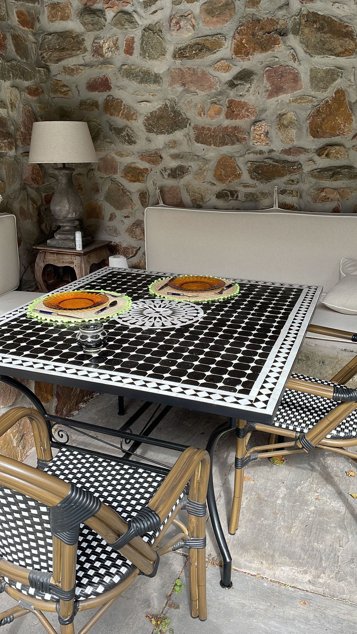 Marokkaanse mozaiektafel