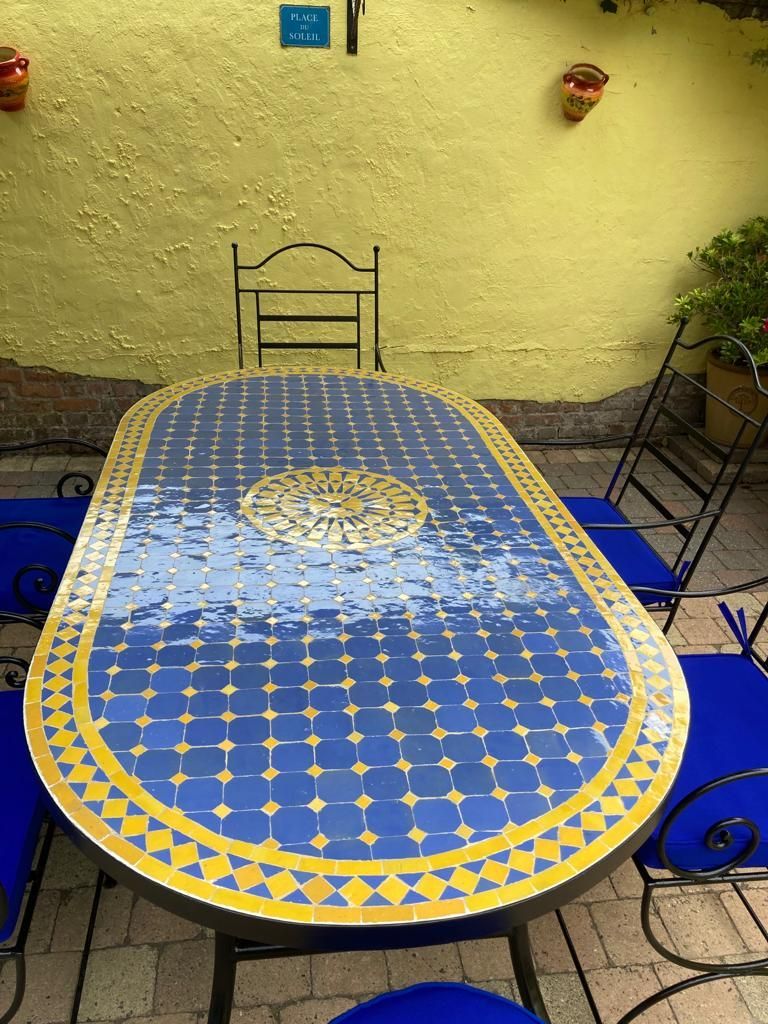 Marokkaanse mozaiektafel