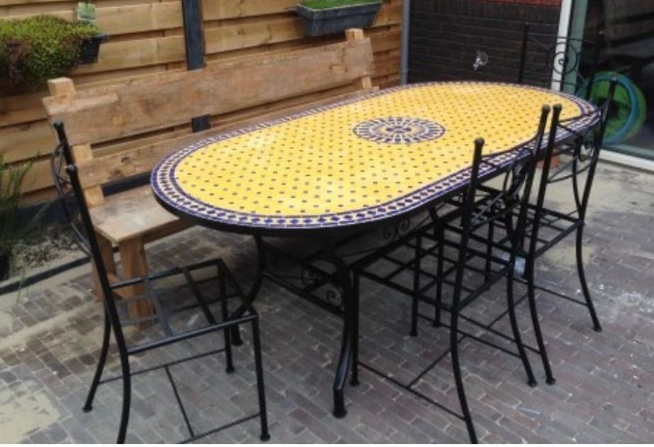 Marokkaanse mozaiektafel