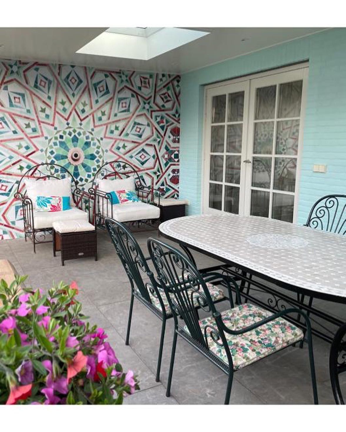 Marokkaanse mozaiektafel