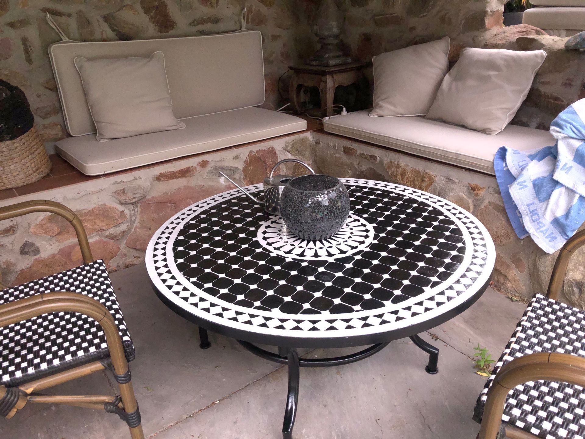 Marokkaanse mozaiektafel