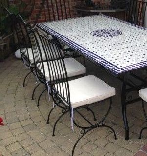 Marokkaanse mozaïektafel