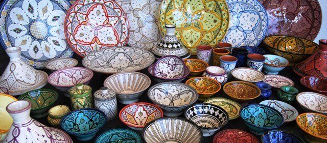 Marokkaanse mozaïek aardewerk