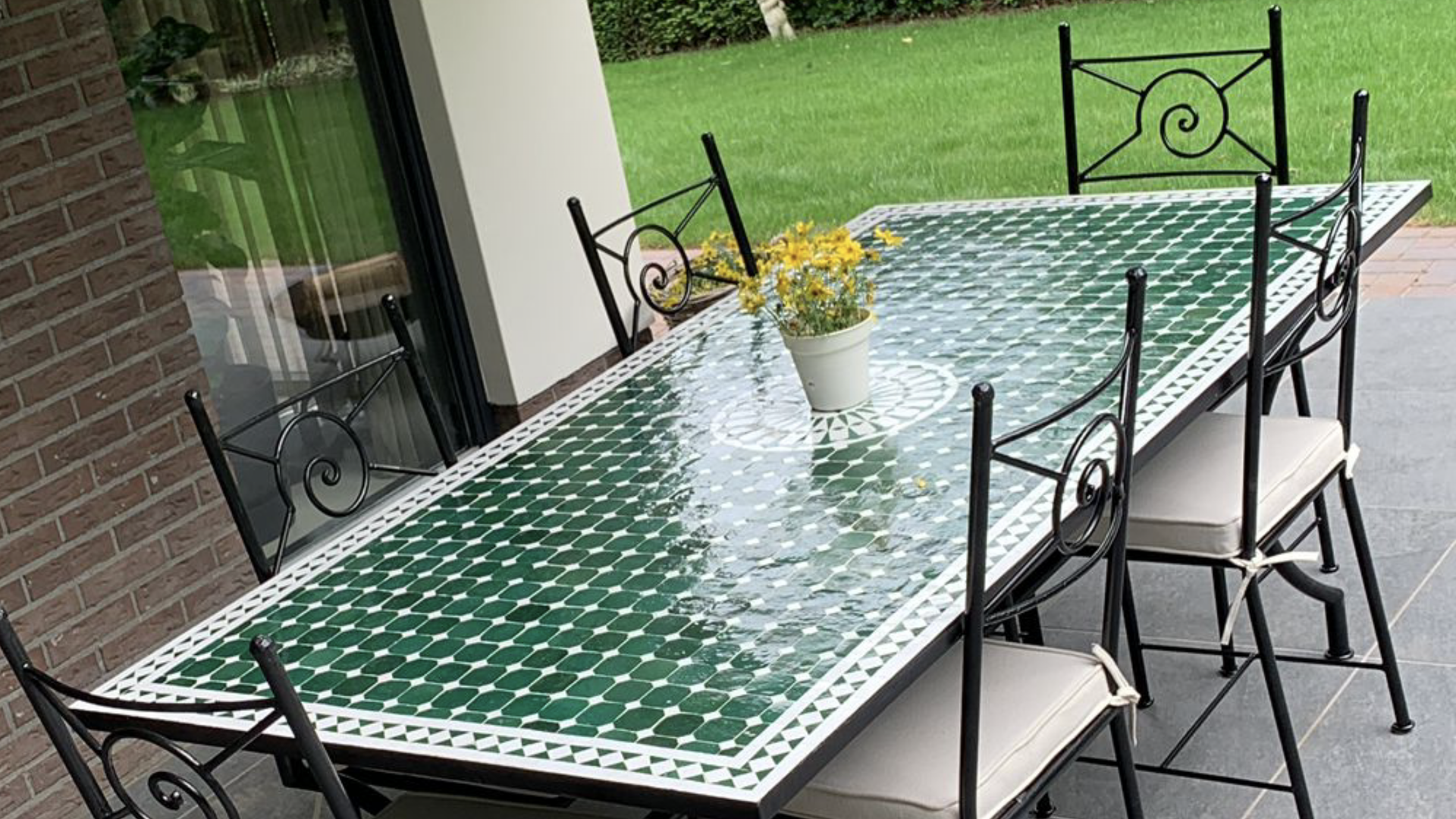 Marokkaanse mozaïektafel