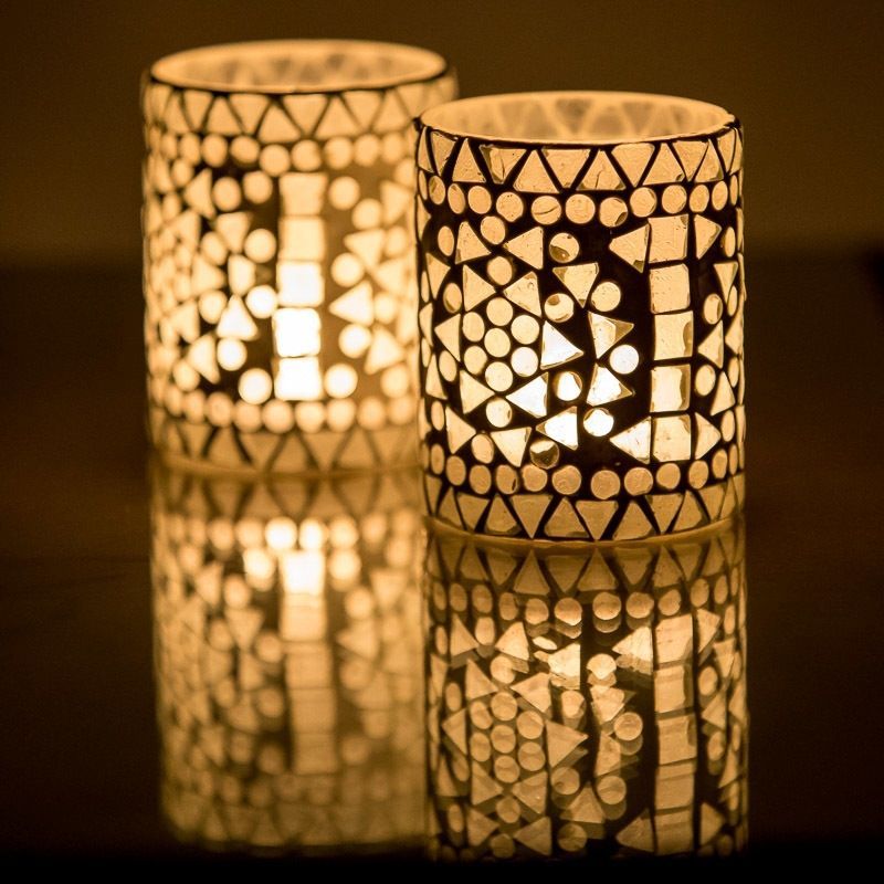 Oosterse lampen van mozaïek