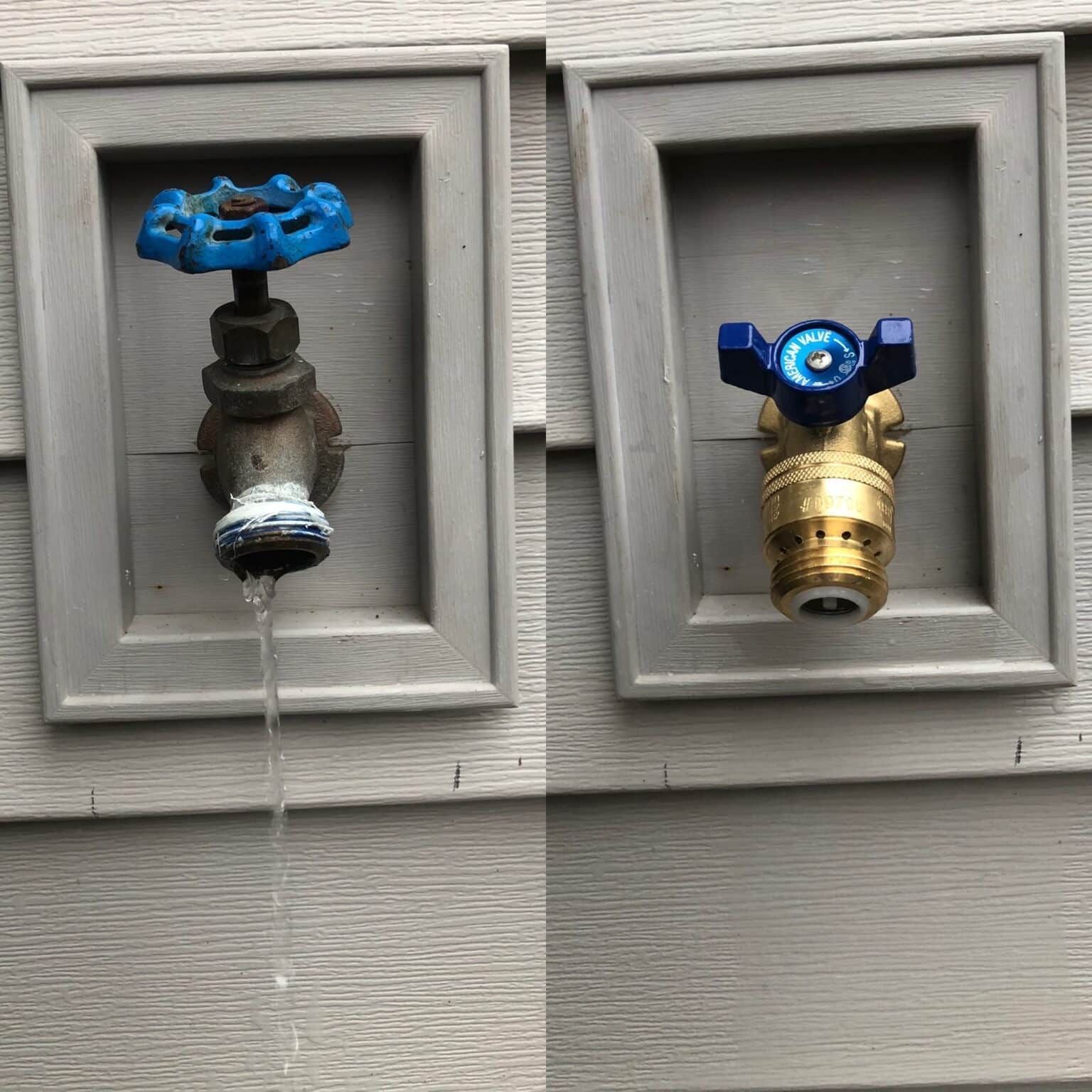 Faucet Before and After — Waxhaw, NC — Plumbing the Carolinas LLC