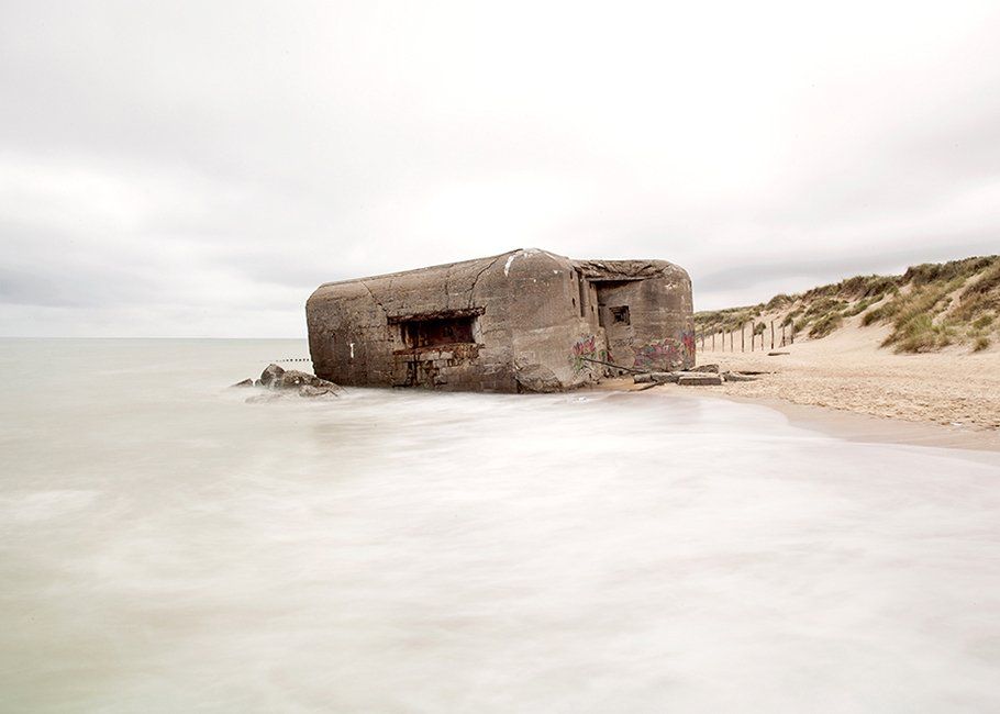 Bunker from the Atlanticwall near by Dunkirk.