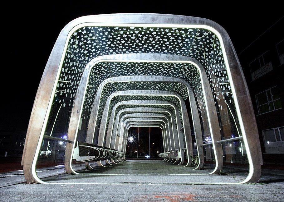 Busstop in Leeuwarden