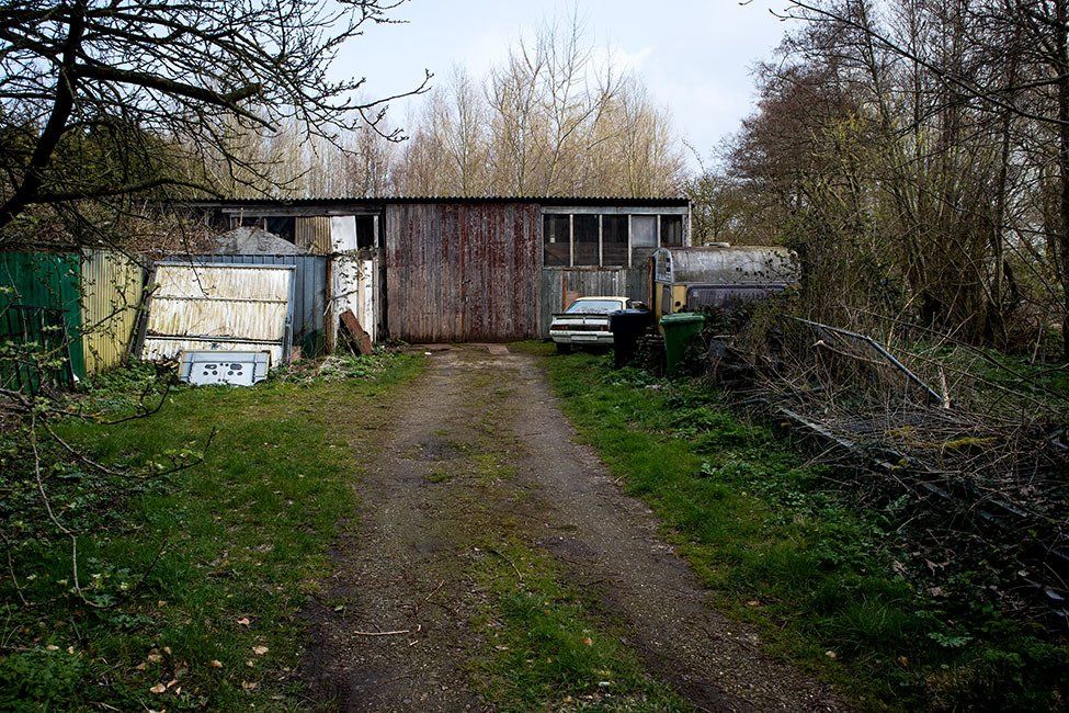 The edge of Leeuwarden. aan de stadsrand van Leeuwarden