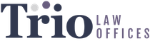 A logo for trio law offices is shown on a white background.