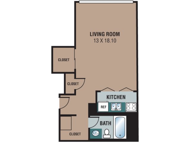 studio floorplan