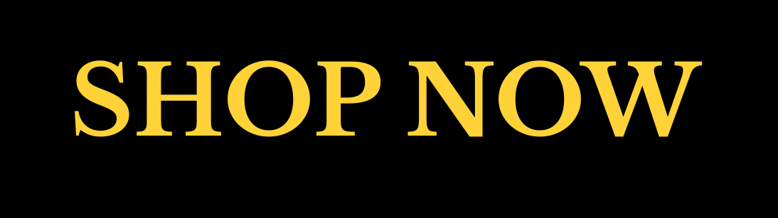 A black background with the words `` shop now '' in gold letters.