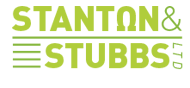 A green and white logo for stanton & stubbs ltd