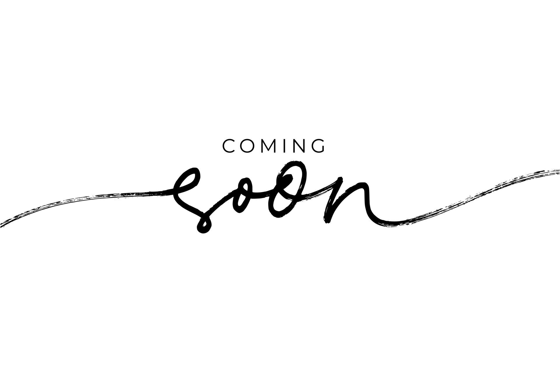 A handwritten sign that says `` coming soon '' on a white background.