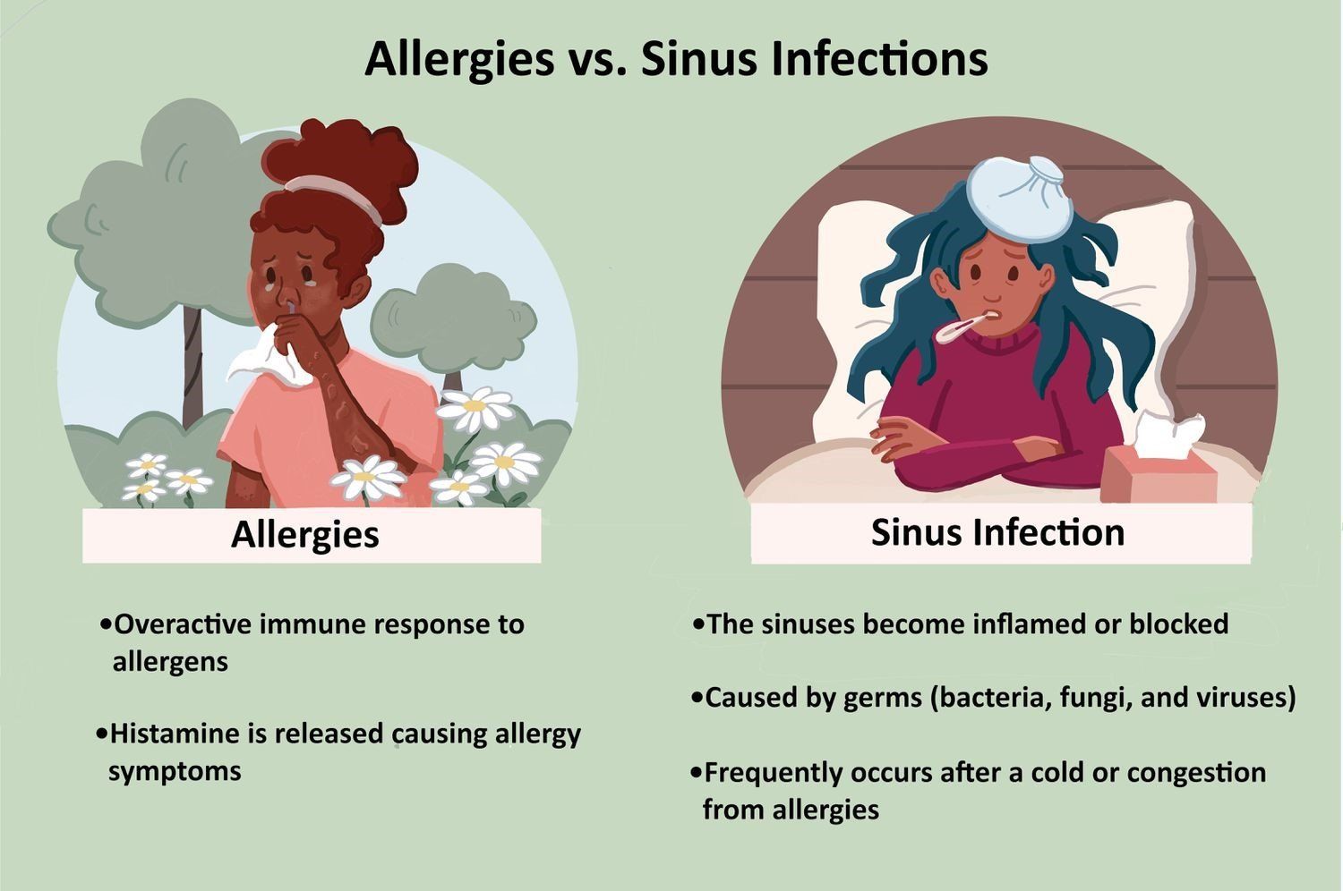 Allergies vs Sinus Infections