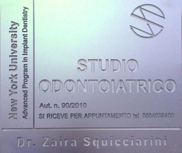 Insegna Studio Odontoiatrico