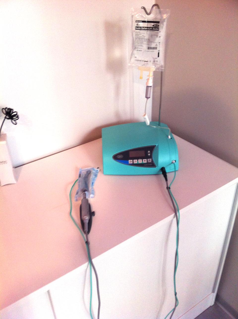 detail of devices for sterilising instruments