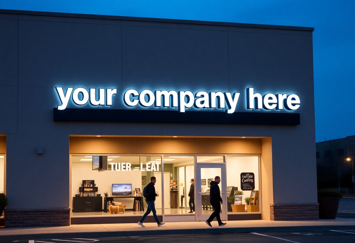 SIGN SHOP BROKERS FRONT LIT AND HALO BACK LIT CHANNEL LETTERS CALL US TODAY OR BOOK AN ONLINE APPOINTMENT WITH US.