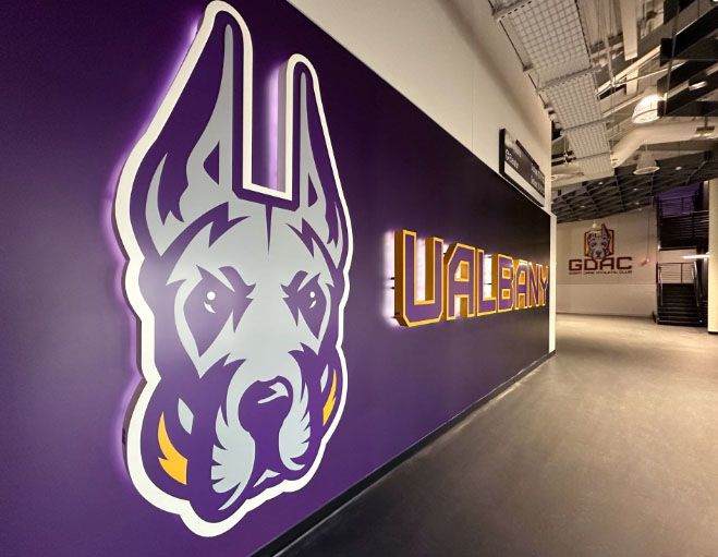 sign shop brokers logo wall signage