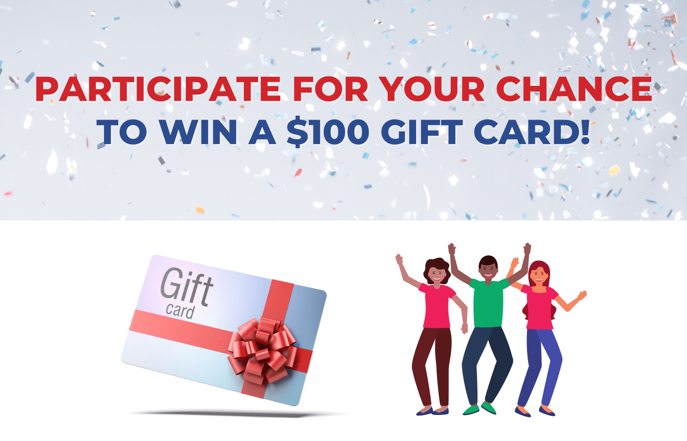 Participate in the event raffle for a $100 gift card