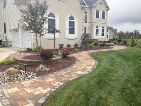 Grass Between the Walking Stones — Middletown, NJ — Precision Landscape Contractors