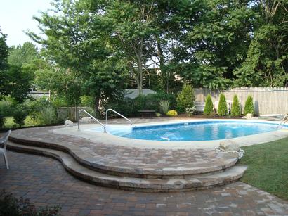 New Flooring of Pool Area — Middletown, NJ — Precision Landscape Contractors