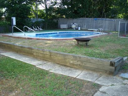 Old Flooring of Pool Area — Middletown, NJ — Precision Landscape Contractors