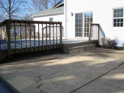 Old Wooden Deck — Middletown, NJ — Precision Landscape Contractors