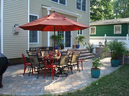 Table and Chairs in Garden — Middletown, NJ — Precision Landscape Contractors